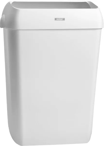 Katrin Waste Bin, 25 L, papelera con tapa, blanca