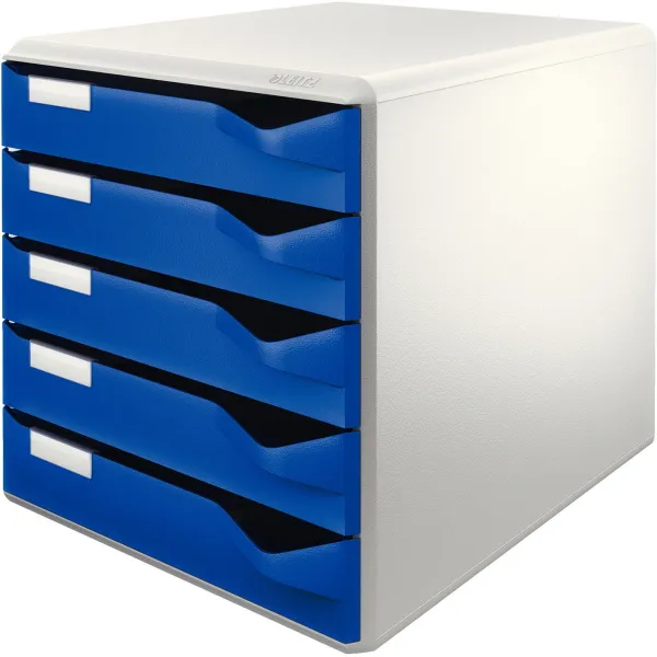 Archivador de cajones Leitz Post y Form azul/blanco