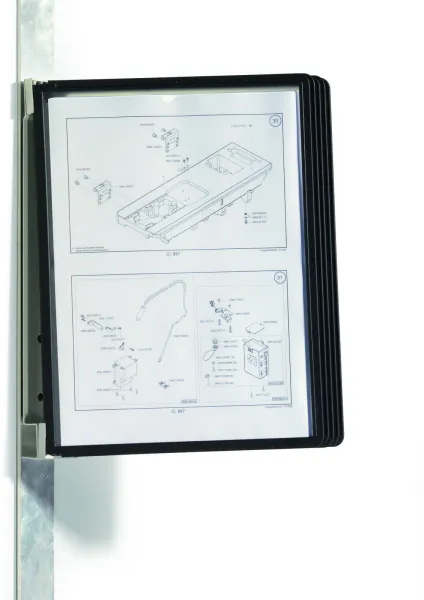 Durable Vario Magnet sistema de registro negro A4