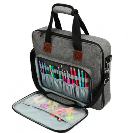 Infinity Hearts Bolso de hombro/Bolso para ordenador Gris 40x6x31cm